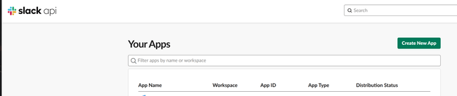 Create New App画面